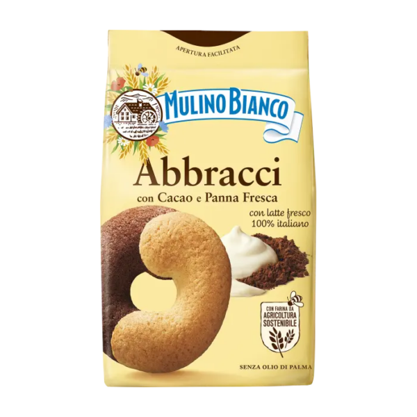 Distributore all’ingrosso Biscotti Mulino Bianco Abbracci 350 grammi collo 24