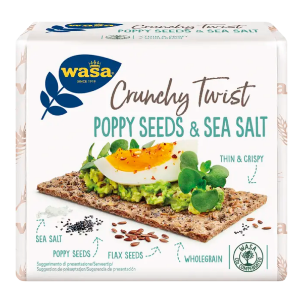 Distributore all’ingrosso Wasa Poppy Seeds Sea Salt