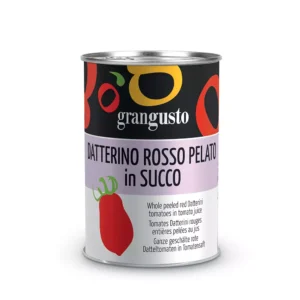 Distributore all’ingrosso Datterino rosso pelato in succo 400 grammi GranGusto