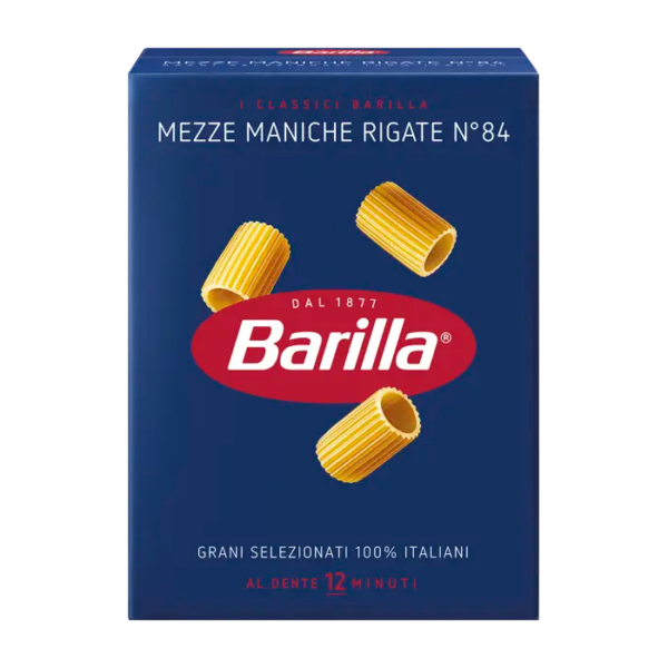 Distributore all’ingrosso Mezze maniche rigate 84 Barilla