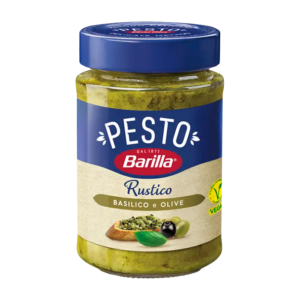 Distributore all’ingrosso Pesto rustico basilico e olive Barilla