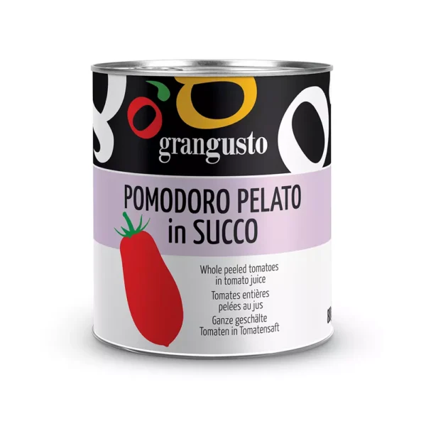 Distributore all’ingrosso Pomodoro Pelato in succo qualità superiore GranGusto