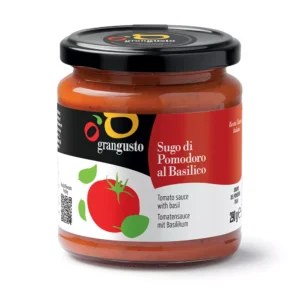 Distributore all’ingrosso Sugo di pomodoro al basilico 290 grammi GranGusto