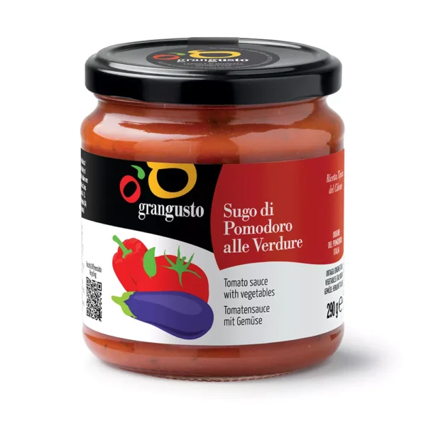 Distributore all’ingrosso Sugo di pomodoro alle verdure 290 grammi GranGusto