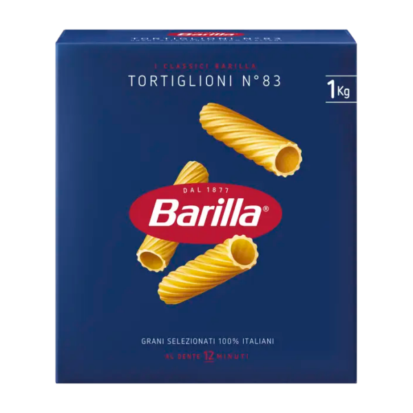 Distributore all’ingrosso Tortiglioni 1 kg Barilla Gamma Nord